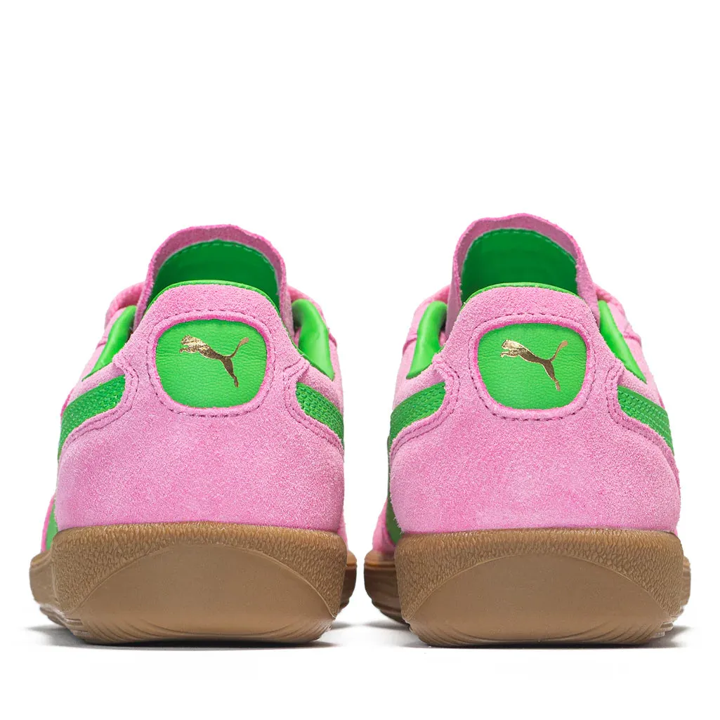 womens puma palermo special (pink delight/green/gum)