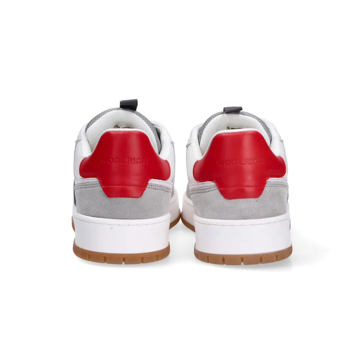 Woolrich sneakers in pelle-camoscio bianca