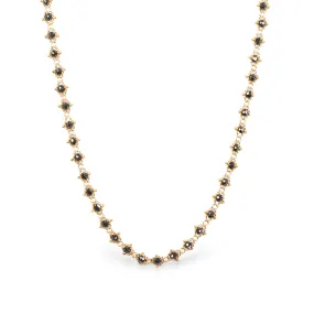 Woven Black Diamond Necklace